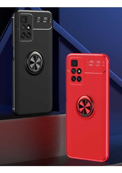 - Xiaomi Redmi 10 - Kılıf Yüzüklü Karbon Ravel Silikon Kapak - Kırmızı - T19189 modelleri