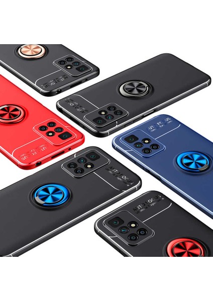 - Xiaomi Redmi 10 - Kılıf Yüzüklü Karbon Ravel Silikon Kapak - Kırmızı - T19189 fırsatları