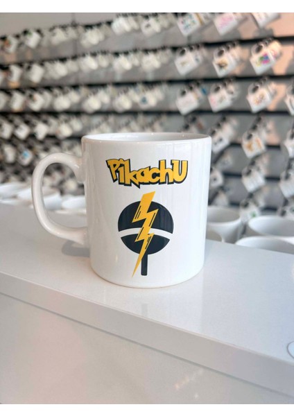 Samuray Pikachu Baskılı Kupa Bardak , Arka Ön Baskılı ,