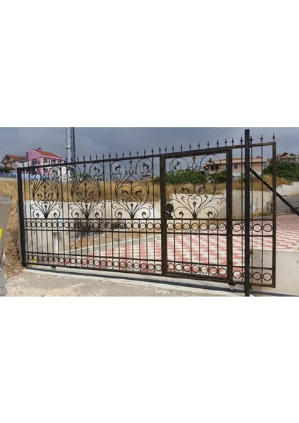 Rmt100 Sürgülü Demir Kapı Için Tablalı Ray Makarası 100 Mm