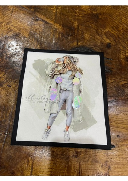 3 Boyutlu Kabartma Payetli Kız Arma Dikiş Aplike 22 x 19 cm fiyatları