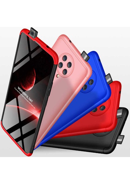 - Xiaomi Poco F2 Pro - Kılıf Parmak izi Yapmayan 3 Parça Ays Kapak - Kırmızı - T16362 modelleri