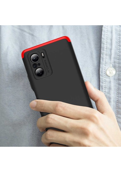 - Xiaomi Mi 11i - Kılıf 3 Parçalı Parmak Izi Yapmayan Sert Ays Kapak