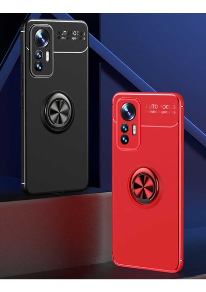 - Xiaomi Mi 12 Lite - Kılıf Yüzüklü Karbon Ravel Silikon Kapak - Mavi - T24775 indirimleri