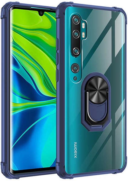 - Xiaomi Mi Note 10 Lite - Kılıf Yüzüklü Arkası Şeffaf Koruyucu Mola Kapak - Kırmızı - T13935 fiyatları