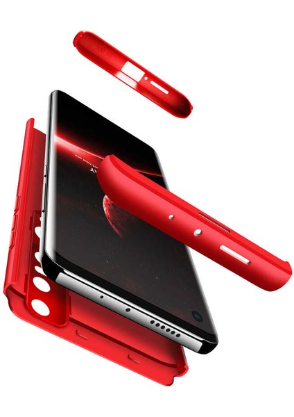 - Xiaomi Mi 10 - Kılıf Parmak izi Yapmayan 3 Parça Ays Kapak - Kırmızı - T13691 fırsatları