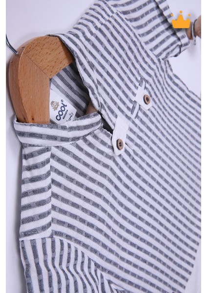 Babyhola Pamuk Gömlek Kot Pantolon Erkek Bebek Çocuk Bayramlık Takım Elbise 22329 fırsatları