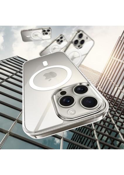 iPhone 16 Pro Max Magsafe Özellikli Manyetik Şeffaf Silikon Kılıf fırsatları