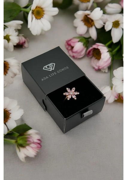 925 Ayar Gümüş Lotus Çiçeği Ayarlanabilir Yüzük (Özel Kutulu) fiyatları
