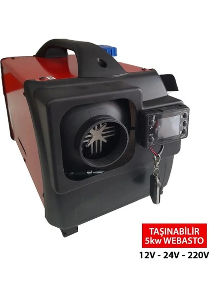 Shuıvan Uno 5Kw 12V-24V-220V Taşınabilir Çanta Webasto Tipi Ortam Isıtıcı