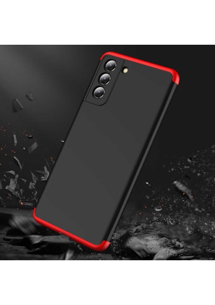 - Samsung Galaxy S21 FE - Kılıf Parmak izi Yapmayan 3 Parça Ays Kapak - Kırmızı - T17902 indirimleri