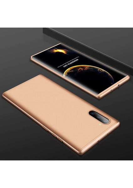 - Galaxy Note 10 - Kılıf 3 Parçalı Parmak Izi Yapmayan Sert Ays Kapak