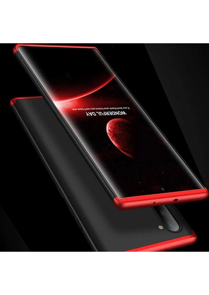 - Galaxy Note 10 - Kılıf 3 Parçalı Parmak Izi Yapmayan Sert Ays Kapak