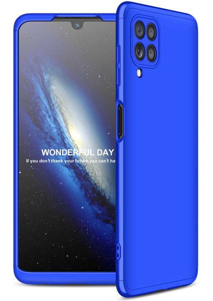 - Samsung Galaxy M32 - Kılıf Parmak izi Yapmayan 3 Parça Ays Kapak - Mavi - T21876 fiyatları