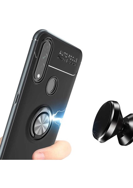 - Oppo A31 - Kılıf Yüzüklü Karbon Ravel Silikon Kapak - Mavi - T12579 fırsatları