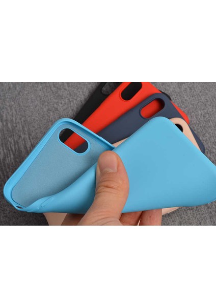 - Huawei Y6 2019 - Kılıf Mat Koruyucu içi Kadife İnci Silikon - Kırmızı