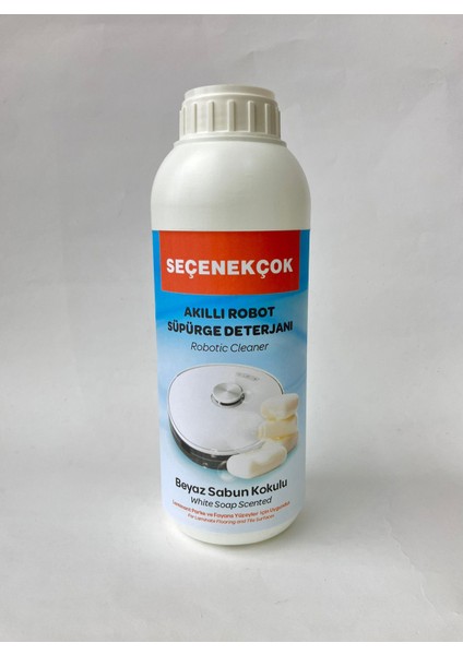 Seçenekçok Robot Süpürge Deterjanı Beyaz Sabun Kokulu 500 ml
