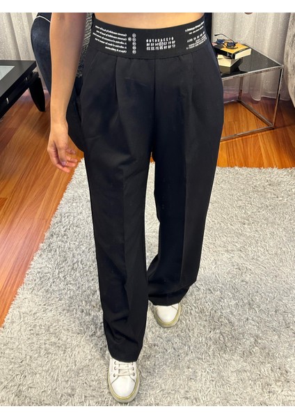 Lastik Detaylı Pantolon Siyah fiyatları