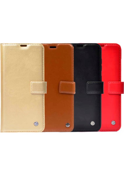 - Apple iPhone 13 Pro Max - Kılıf 360 Full Koruma Kapakli Kartlikli Kart Bölmeli Cüzdan Kilif - Gold
