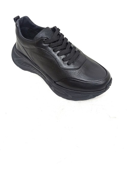 Siyah Deri Erkek Sneaker Ayakkabı fiyatları