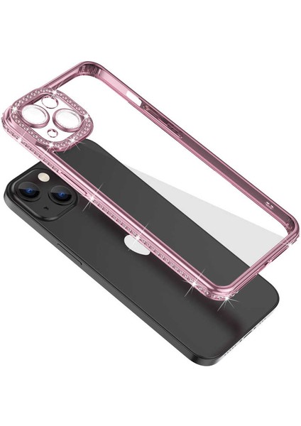 - Apple iPhone 13 - Kılıf Kamera Korumalı Taşlı Mina Kapak - Mavi - T23559 fırsatları