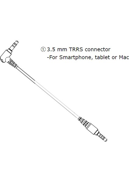 BY-TRRS Telefon Telsiz Mikrofon Bağlantı Kablosu