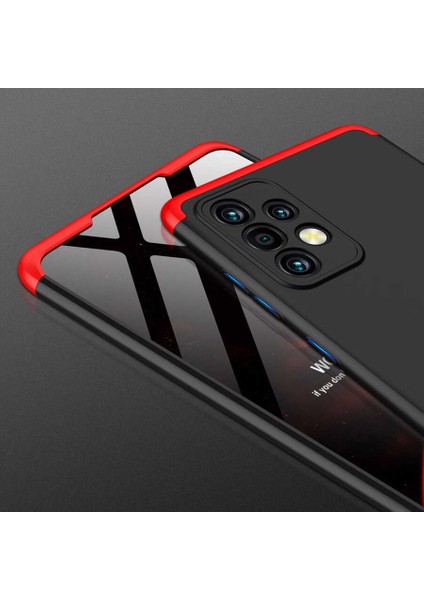 - Samsung Galaxy A72 - Kılıf Parmak izi Yapmayan 3 Parça Ays Kapak - Kırmızı fırsatları
