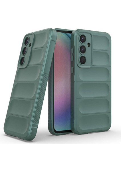 - Samsung Galaxy A55 - Kılıf Esnek TPU Oyuklu Arka Yüzey Tasarımlı Etnik Silikon Kapak - Lacivert - T32596 fiyatları