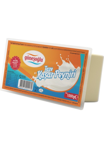 Taze Kaşar Peyniri 1000 gr 2 Li