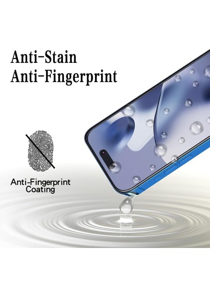 iPhone 16 Pro Max Için Ultra Dayanıklı 9h Temperli Cam Ekran Koruyucu | %100 Dokunmatik Hassasiyet | Parmak Izi ve Darbe Önleyici | Full Hd Şeffaflık modelleri