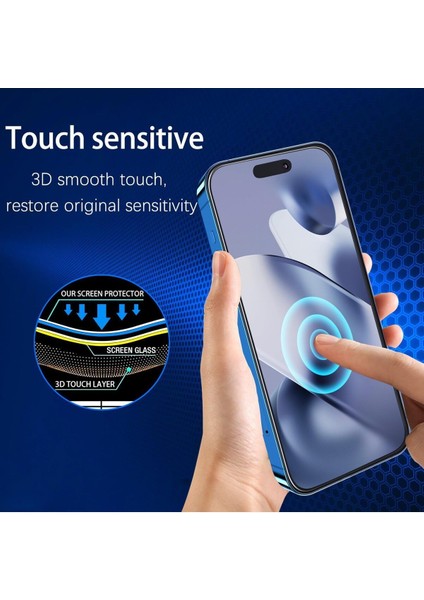 iPhone 16 Pro Max Için Ultra Dayanıklı 9h Temperli Cam Ekran Koruyucu | %100 Dokunmatik Hassasiyet | Parmak Izi ve Darbe Önleyici | Full Hd Şeffaflık fırsatları