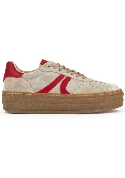 Kadın Deri Sneaker 1431000Z6640 Bej