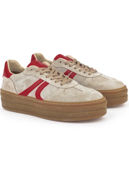 Kadın Deri Sneaker 1431000Z6640 Bej fiyatları