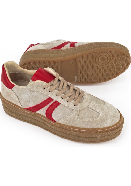 Kadın Deri Sneaker 1431000Z6640 Bej fırsatları