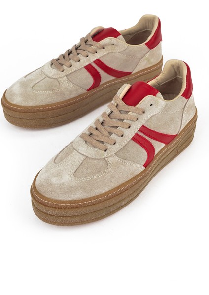Kadın Deri Sneaker 1431000Z6640 Bej indirimleri