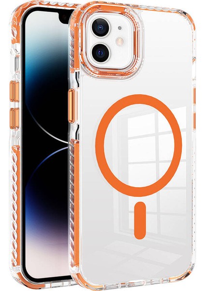 - Apple iPhone 11 - Kılıf Magsafe Şarj Özellikli Airbagli Takılabilir Askı Aparatlı Nana Kapak - Siyah