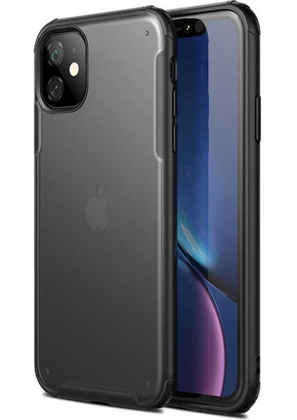 - Apple iPhone 11 - Kılıf Koruyucu Sert Volks Kapak - Lacivert