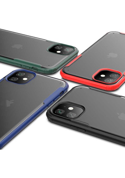 - Apple iPhone 11 - Kılıf Koruyucu Sert Volks Kapak - Lacivert