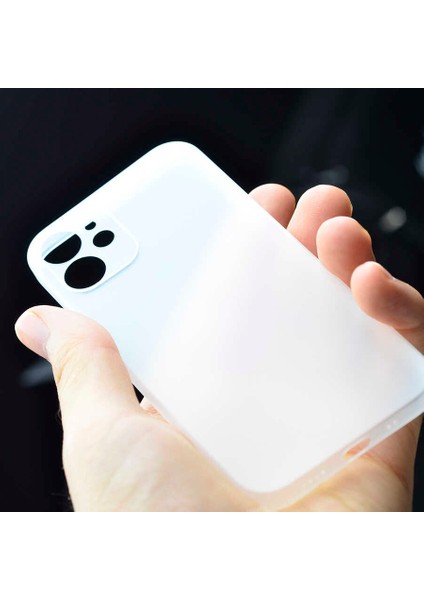 - Apple iPhone 12 - Kılıf Koruyucu Sert Eko Pp Kapak - Siyah