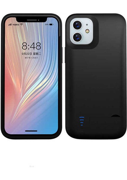 - Apple iPhone 12 - Şarjlı Kılıf Standlı Led Göstergeli Powerbank Kılıf - T18575 fiyatları