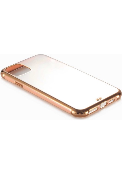 noktaks - Apple iPhone 11 Pro - Kılıf Koruyucu Voit Clear Tatlı Sert Silikon Kapak - Gold