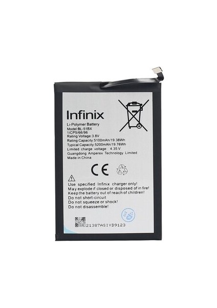Infinix Note 8 Batarya Pil BL-51BX