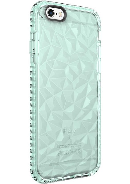 - Apple iPhone 6 - Kılıf Koruyucu Prizmatik Görünümlü Buzz Kapak - Yeşil - T18555