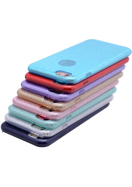 - Apple iPhone 7 - Kılıf Simli Koruyucu Shining Silikon - Mavi - T3472 fırsatları