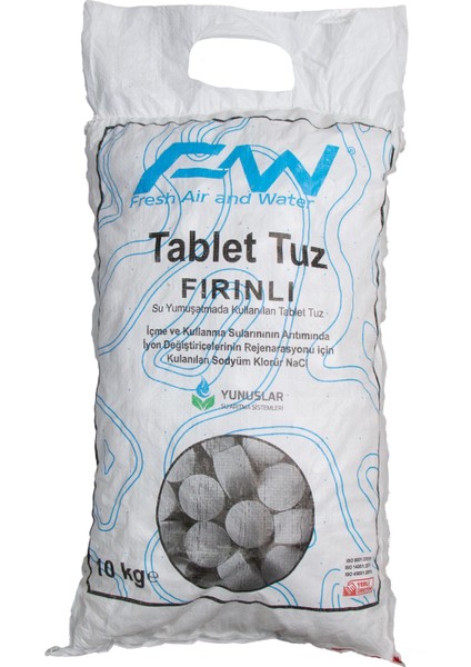 Fırınlı Tablet Arıtma Tuzu 1.kalite Su Yumuşatma Tuzu