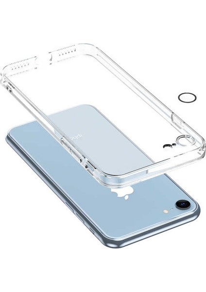 noktaks - Apple iPhone 8 - Kılıf Kamera Lens Korumalı Fizy Kapak - T19327 modelleri