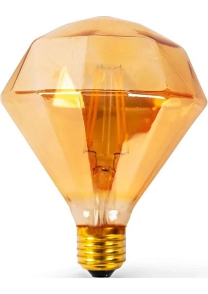 Vintage Filament Rustik E27 220V 2200K Prizmatik Edison Ampul 4W FL95