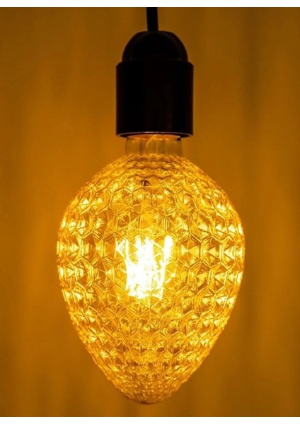 Vintage LED Filament Rustik E27 220V 2200K Kozalak Ampul 4W G95