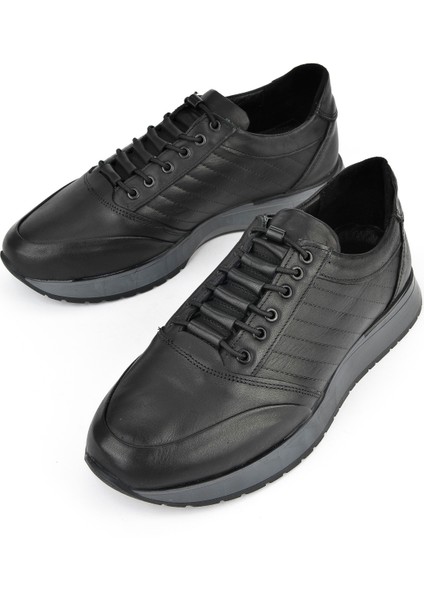 Erkek Deri Sneaker 143423Z65 Siyah indirimleri