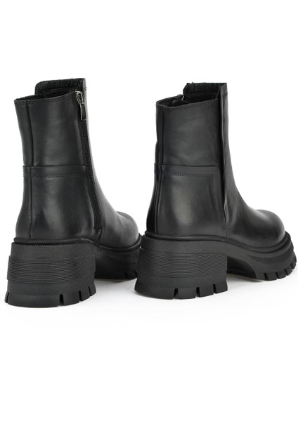 Kadın Deri Bot 143359Z615 Siyah modelleri